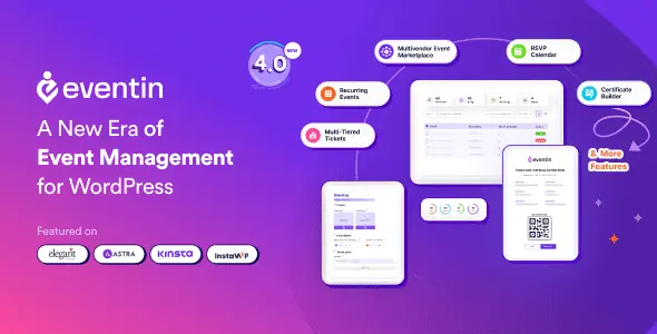 Eventin Pro 4.1.13 – WordPress Event Manager, Event Calendar and Booking Plugin